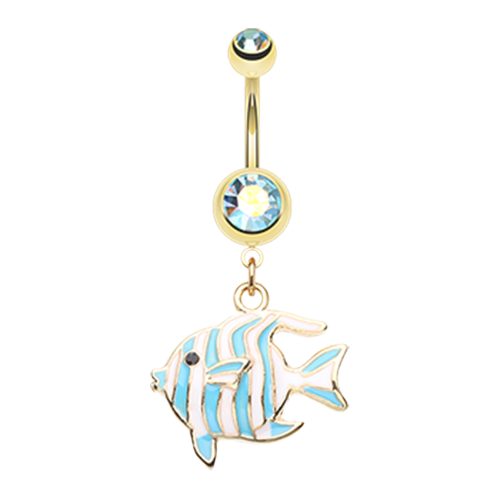 Tropical Fish Belly Ring