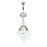 Opalite Diamond Shaped Belly Ring