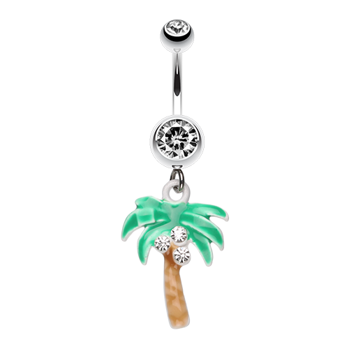 Palm Tree Belly Ring