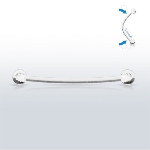 Flexible Clear Belly Button Ring Retainer for Pregnancy