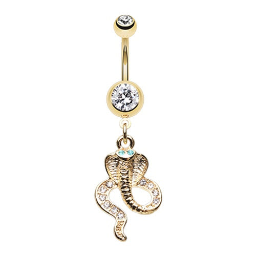 Gold Plated Snake Belly Ring