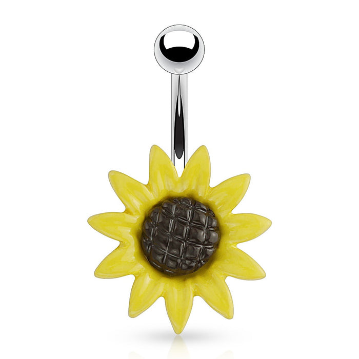 Sunflower Belly Ring