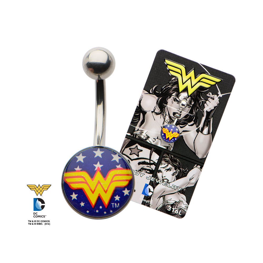 Non Dangle Wonder Woman Belly Ring